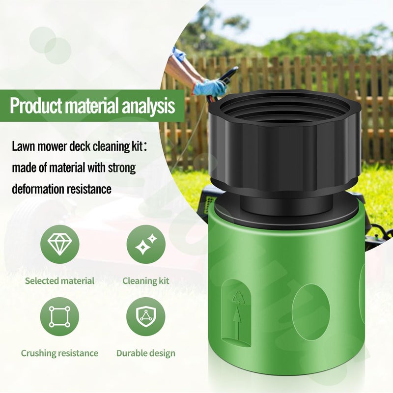 Haiouus 2 Kit Lawn Mower Deck Wash Kit, for Riding Lawn Mower Cleaning Attachment Kit, Compatible with Cub Cadet, MTD, Troy-Bilt, Craftsman Lawn Mower Tractor, Deck Wash Adapter Accessories - Image 5